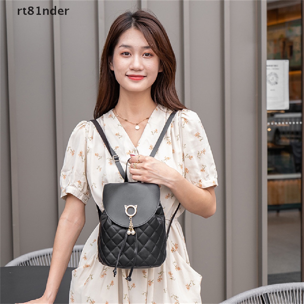 Balo da PU mini họa tiết lưới đính kim cương cho nữ