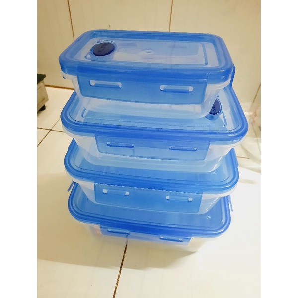 Bộ 4 hộp đựng thực phẩm nắp gài tứ hưng