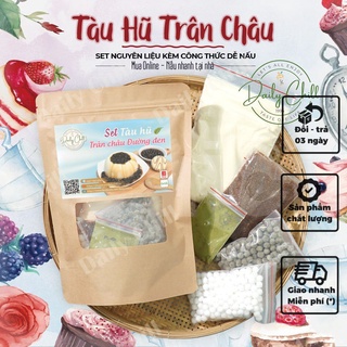 Set Tàu Hũ Trân Châu Đường Đen (16 chén ) - Daily Chill [Free Ship]