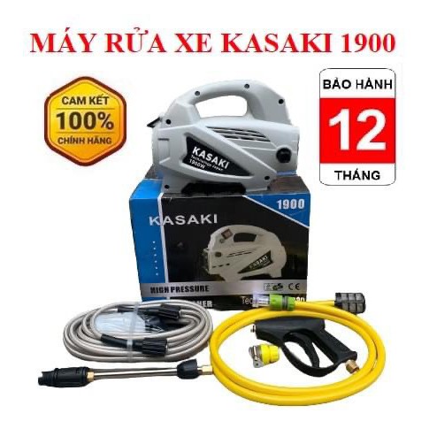 MÁY RỬA XE GIA ĐÌNH 💖KASAKI - 1900💖 ( ĐẦY ĐỦ PHỤ KIỆN ĐI KÈM ) [GIÁ GỐC]