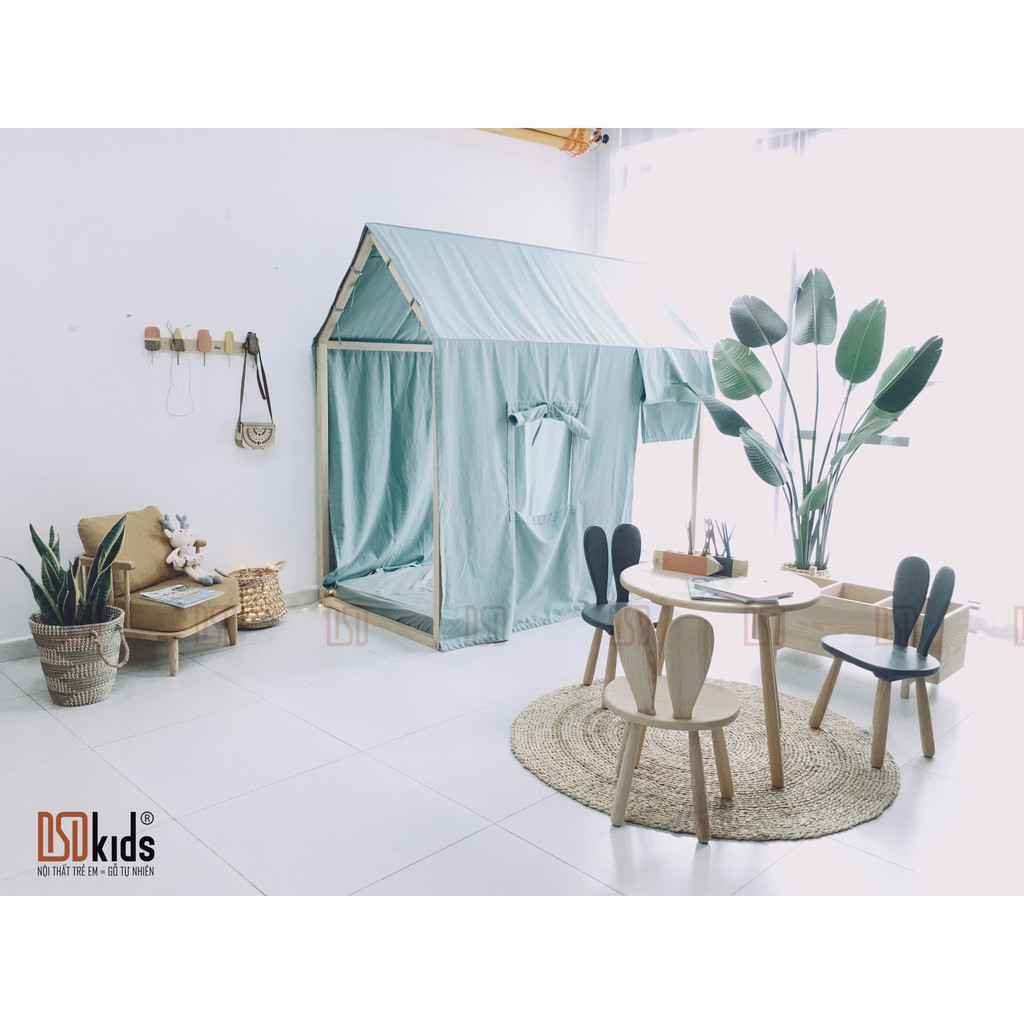 Giường trẻ em 🛑FREESHIP🛑 Giường lều gỗ cho bé [ Nguyên liệu 100% gỗ tự nhiên cao cấp nhập khẩu ] | BigBuy360 - bigbuy360.vn