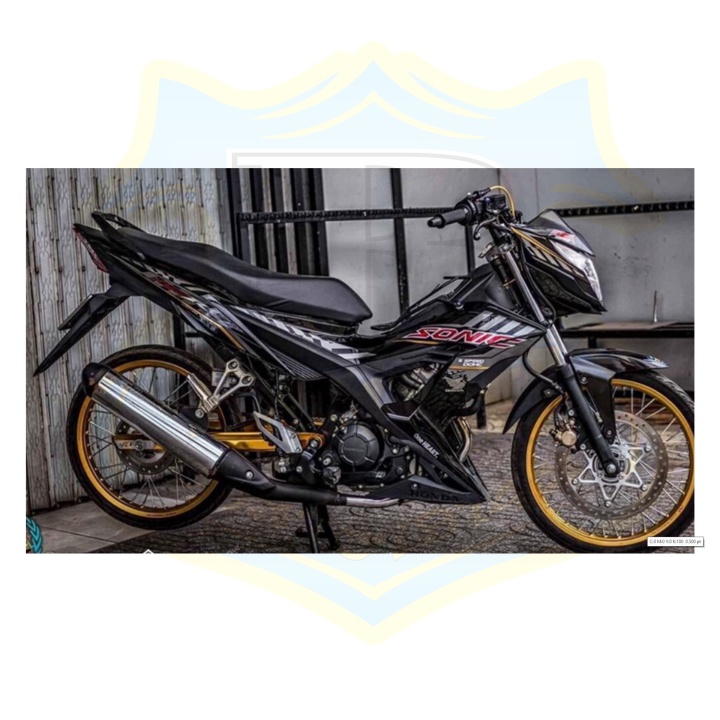 ( Quí khách vui lòng mang ra tiệm cho thợ dán ) Tem sonic 150 đen