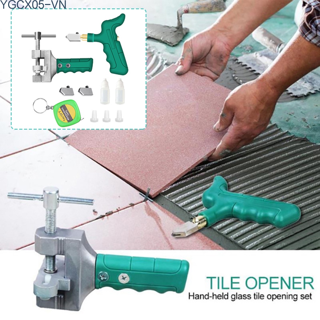 Bộ dao cắt kính , cắt gạch men đa năng 2 trong 1- Bộ dụng cụ cắt gạch men, cắt kính chuyên dụng TNT