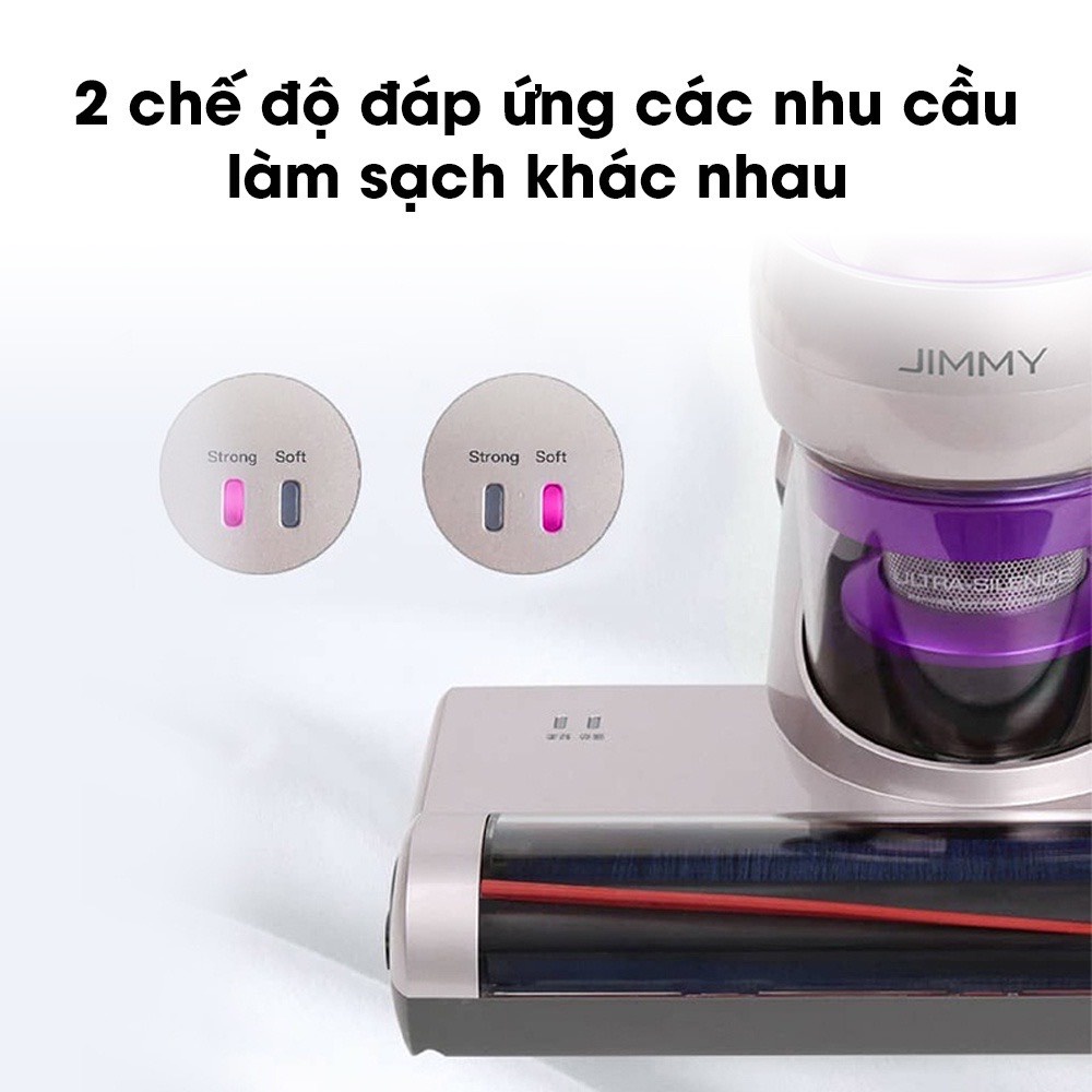 JIMMY BX5 Anti-mite Vacuum Cleaner máy hút bụi Loại bỏ mạt bụi bằng lực hút nhẹ và mạnh 15000Pa - Ngoc Vien Store