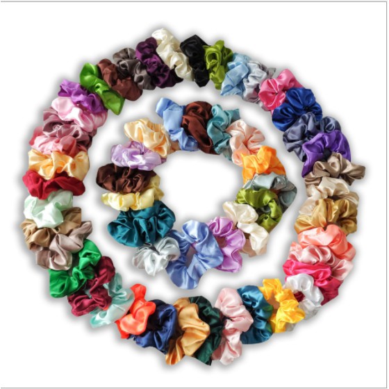 [Mã 151FASHIONSALE1 giảm 10K đơn 50K]Dây buộc tóc, Cột tóc Scrunchies VẢI TRƠN THIẾT KẾ XINH XẮN ĐỘC ĐÁO 20 Mẫu