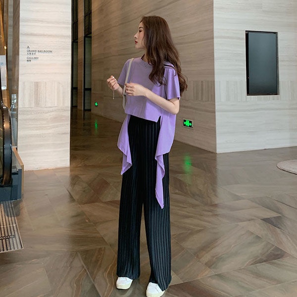 Quần Lụa Ống Rộng Lưng Cao Thiết Kế Xếp Ly Thời Trang Cho Nữ | BigBuy360 - bigbuy360.vn