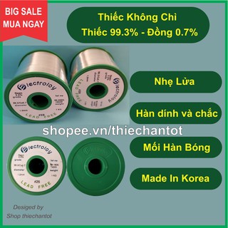 Thiếc hàn không chì Solder Electroloy [ Tặng thêm 5 mét khi mua từ 25 mét trở lên ]