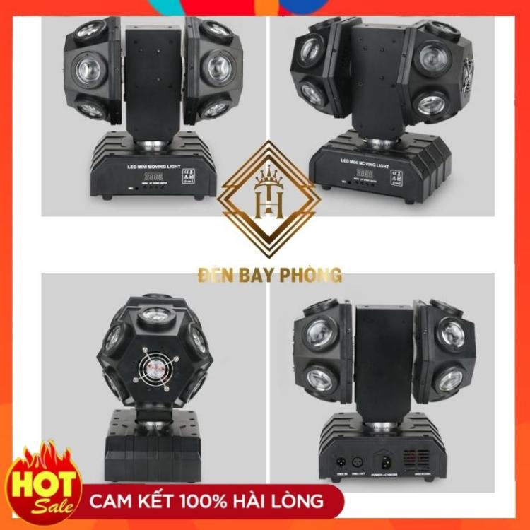 ĐÈN MOVING 2 ĐẦU 12 MẮT + LASER - ĐÈN SÂN KHẤU DÙNG CHO VŨ TRƯỜNG , KARAOKE