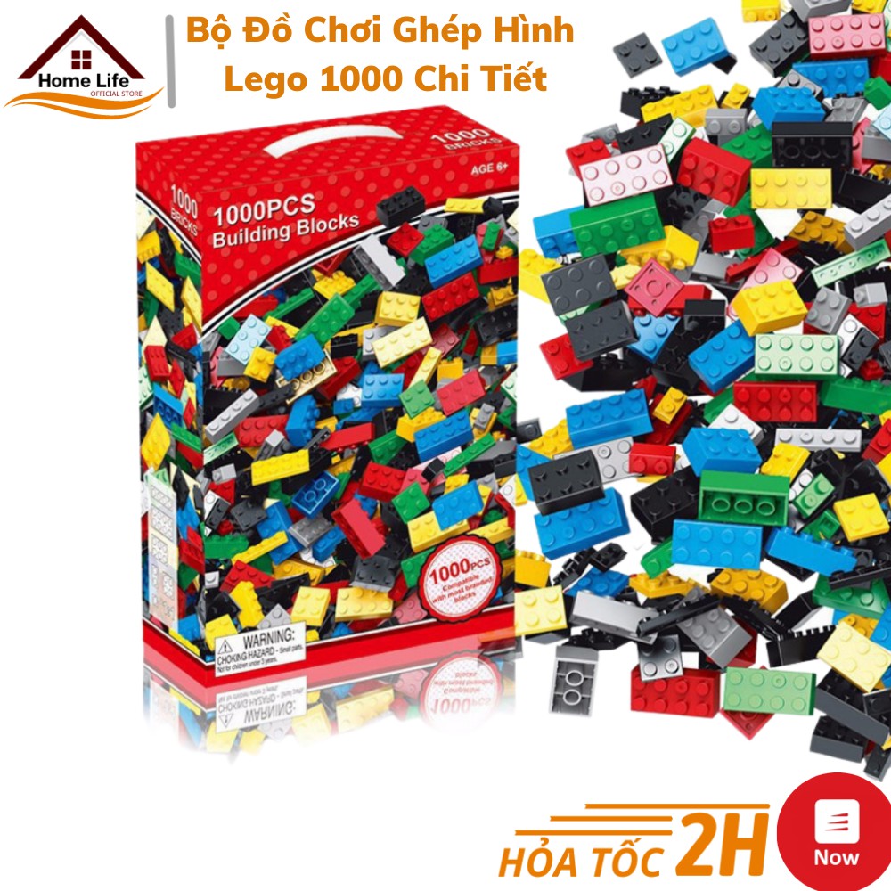 Bộ Đồ Chơi Ghép Hình Lego 1000 Chi Tiết Chính Hãng - Đồ Chơi Càng chơi Càng Thông Minh