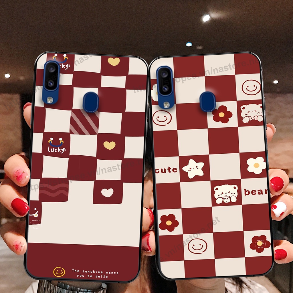Ốp lưng Samsung M20 / M30 trái tim mặt cười, gấu cute thể thao cá tính