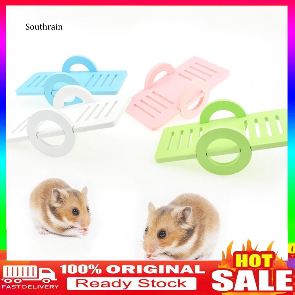 ★DJYL★Eco Board Mini Seesaw Pet Hamster Chinchillas Small Animal Exercise Chew Toy