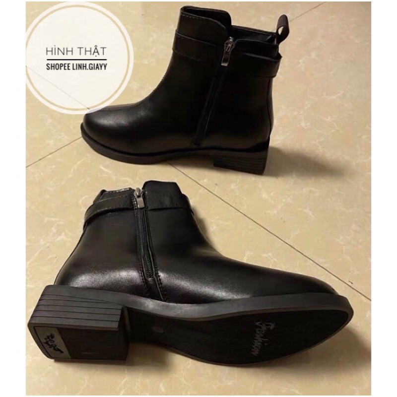 |VIDEO+HÌNH THẬT|-Freeship-HÀNG LOẠI 1- Giày boot nữ/ bốt nữ đai cổ da mềm êm chân FULL BOX | BigBuy360 - bigbuy360.vn