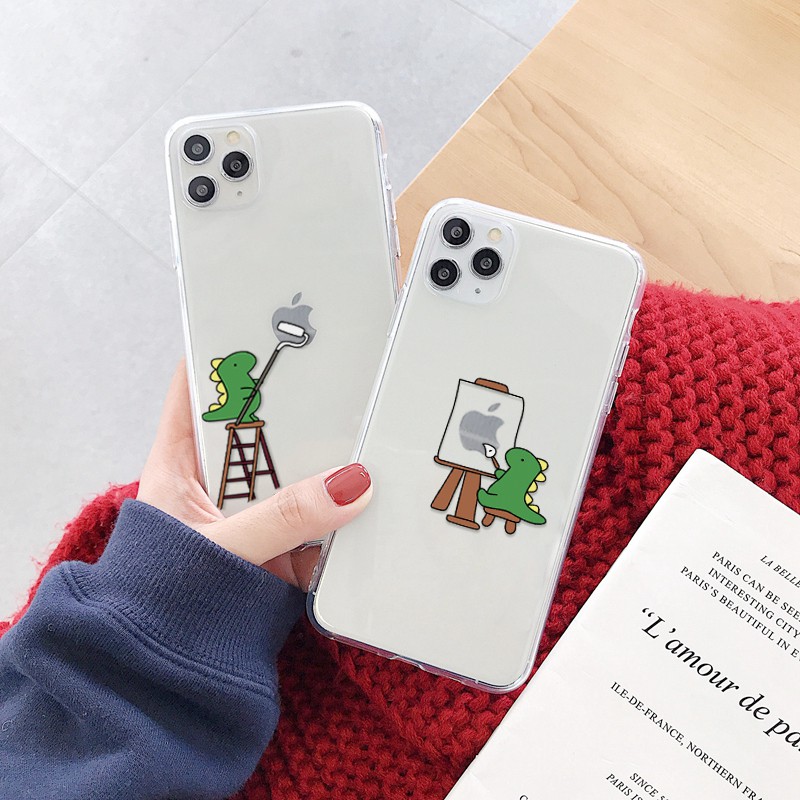 Ốp lưng iphone Khủng long xanh viền trong chống ố 5/5s/6/6plus/6s/6splus/7/7plus/8/8plus/x/xs/11/12/pro/max/plus/promax | BigBuy360 - bigbuy360.vn