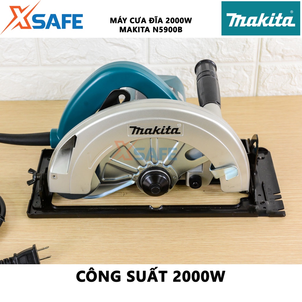 Máy cưa đĩa MAKITA N5900B Máy cắt đĩa tròn công suất 2000W, đường kính lưỡi 235mm, tốc độ không tải 4100 có kèm lưỡi cưa