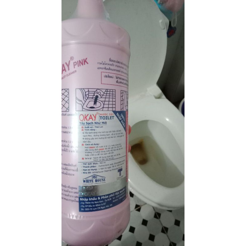 NƯỚC TẨY RỬA BỒN CẦU OKAY THÁI LAN (hàng công ty chính hãng)
