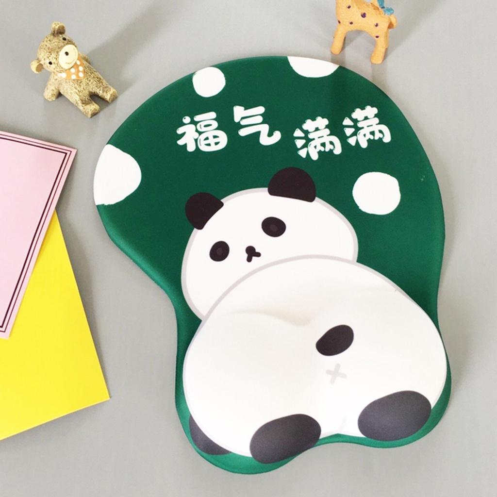 Miếng Lót Chuột 3d Bằng Silicon Chống Trượt Hình Chân Mèo Dễ Thương