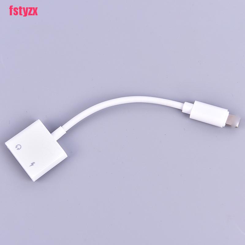 Cáp chuyển đổi âm thanh tai nghe 2 trong 1 cổng cắm Lightning sang cổng 3.5mm dành cho điện thoại