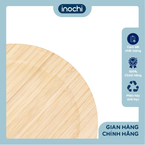 Hộp thuỷ tinh tròn nắp tre Inochi - Nikko 650ml