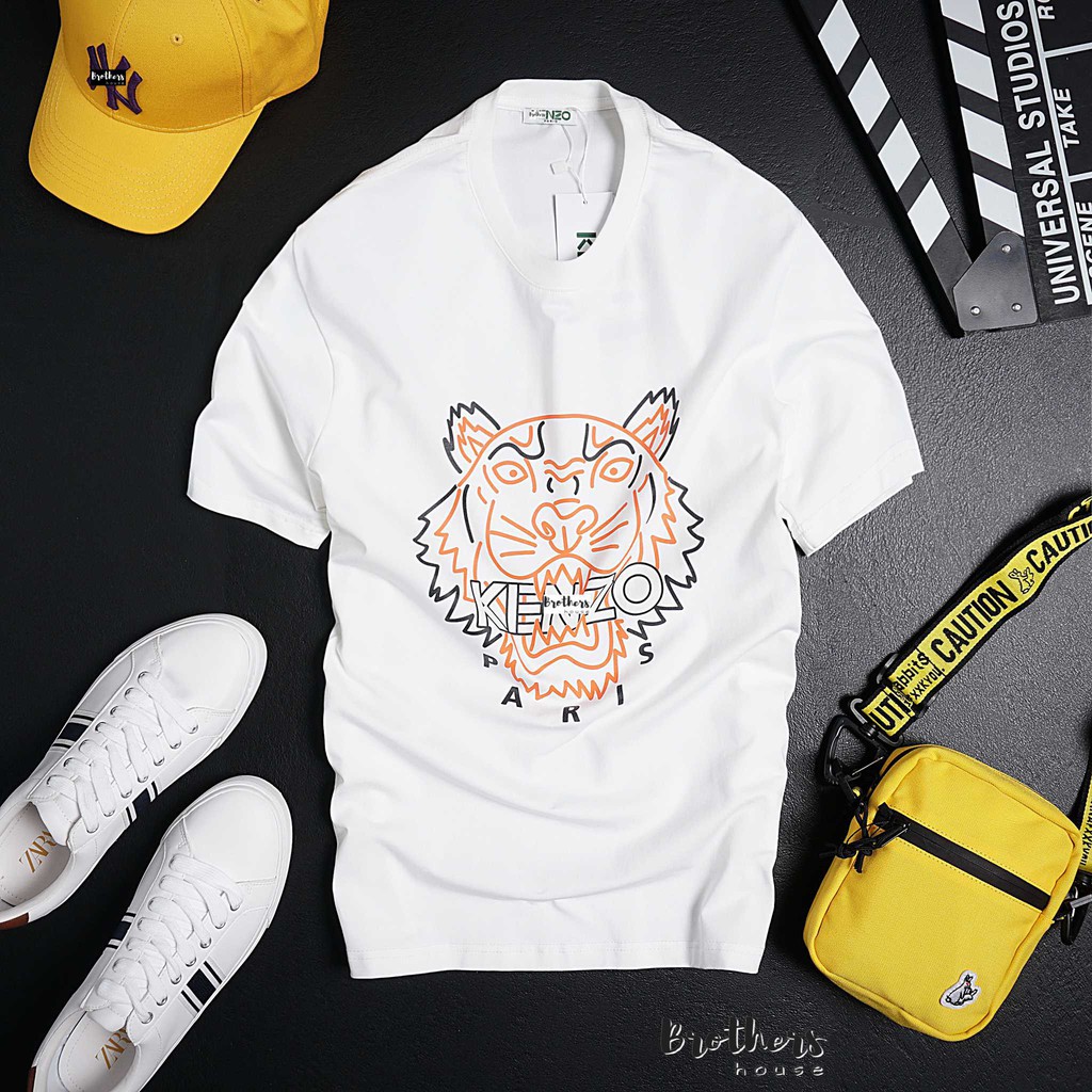 Áo thun nam Kzo cotton mặc rất đã, bảng màu trẻ trung