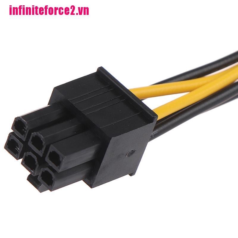 Dây cáp chuyển đổi nguồn sata 15 pin sang 6pin pci-E sata