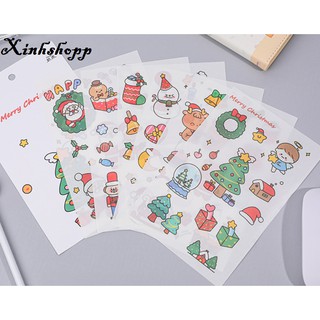 Set 6 Tấm Sticker Giáng Sinh Cỡ Lớn