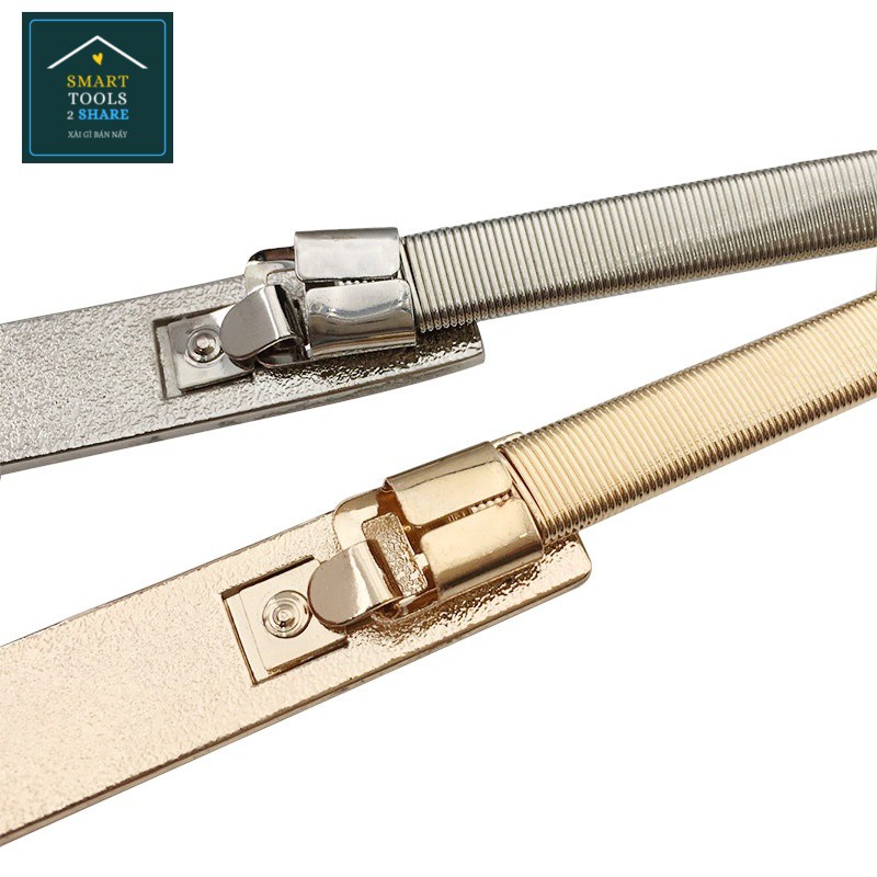 Thắt Lưng Đai Váy Dây Kim Loại Co Giãn Khóa Kim Loại Trơn Minimalism