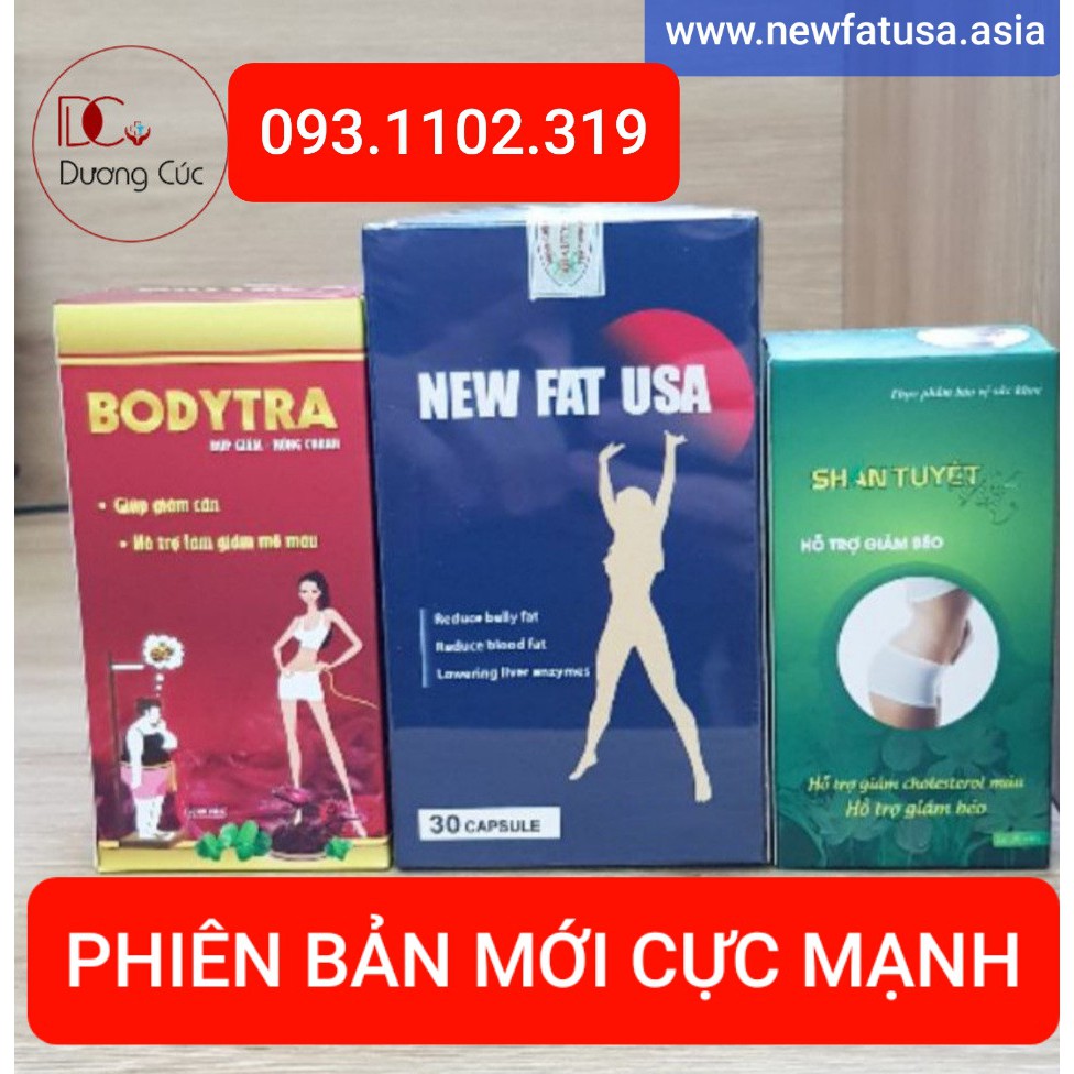 [PHIÊN BẢN CỰC MẠNH] Giảm 16Kg - BODYTRA PLUS NEWFAT -Giảm Cân Viện Dược Liệu Trung Ương-Không Ăn Kiêng - Không Tăng Lại