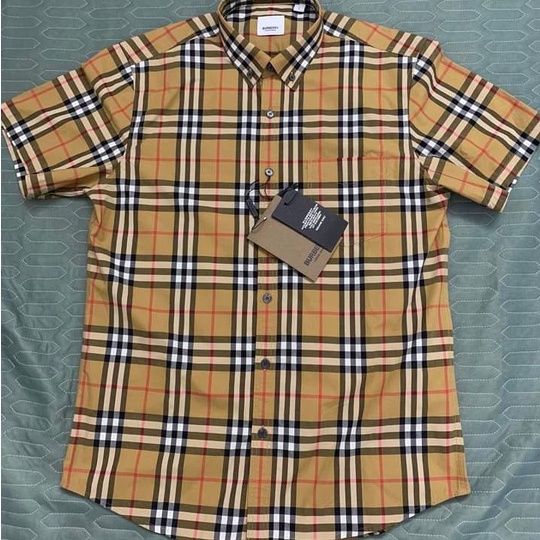 Áo sơ mi nam ngắn tay cao cấp B.BR  sọc caro sang trọng mẫu mới thanh lịch