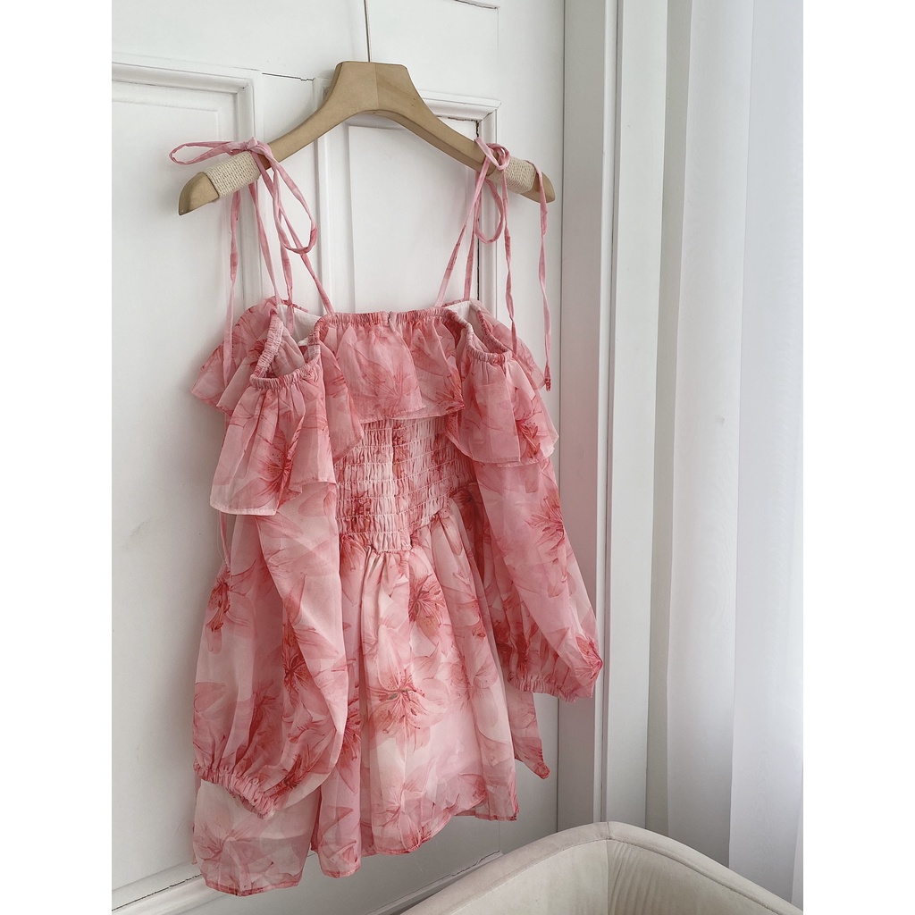 Đầm hoa rớt vào dáng xoè háck dáng XUKA-DRESS chất Voon xịn xó cao cấp.