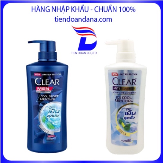 Dầu gội Clear ⚡ HÀNG NHẬP KHẨU ⚡ Thái Lan đủ loại nhập khẩu chính hãng 450ml date mới