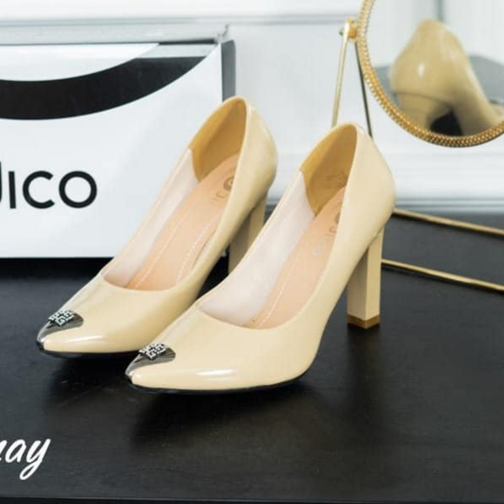 Giày cao gót đế vuông hàng Việt Nam Xuất Khẩu cao 8cm