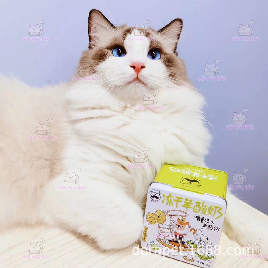 Gói 5 Viên sữa dê đông lạnh bổ sung can-xi gấp đôi cho Cún Mèo