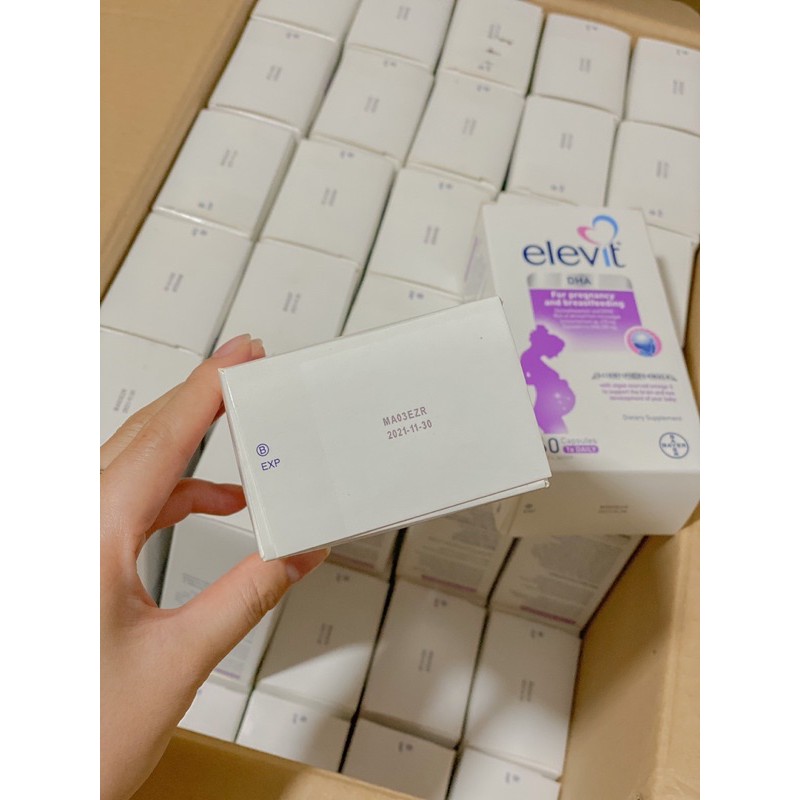 Date 11/2021 Elevit DHA - Viên uống bổ sung Elevit DHA for Pregnancy and Breastfeeding của Úc 60 viên