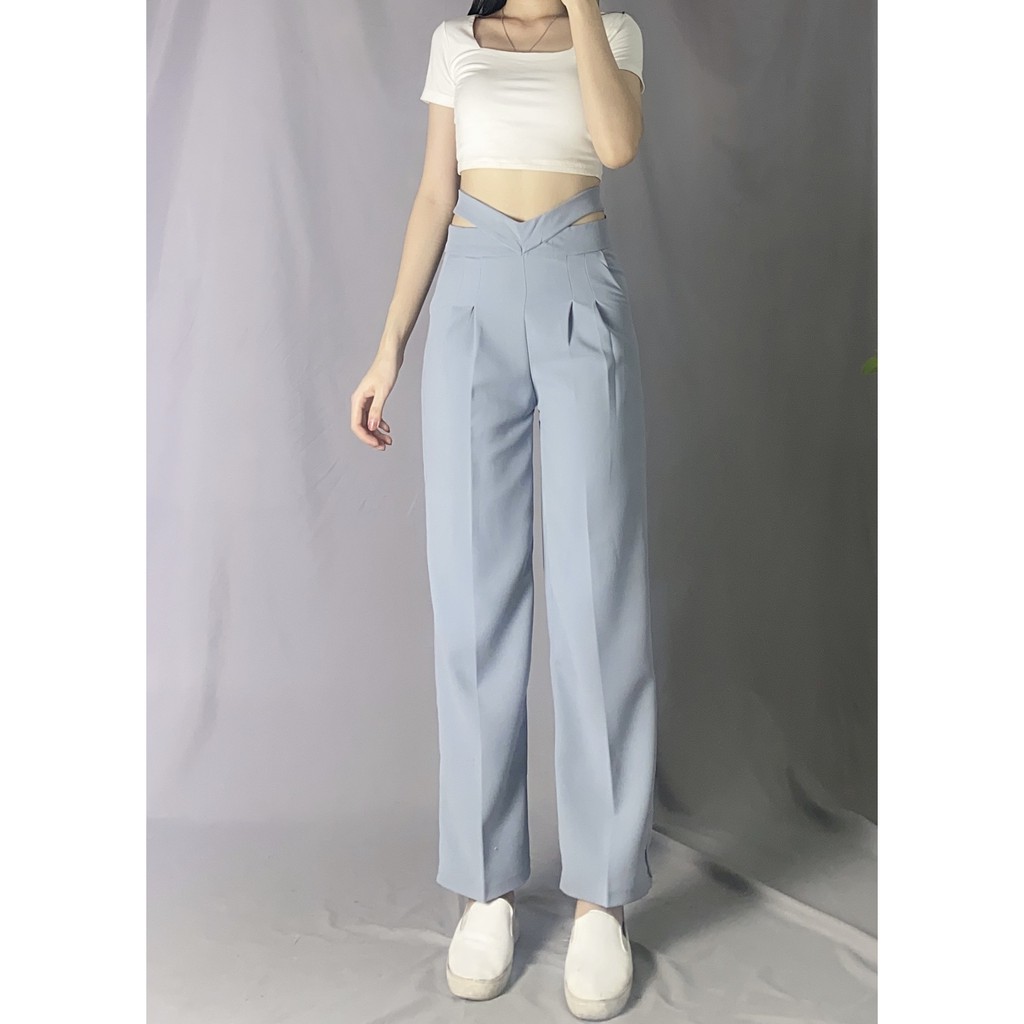 Quần sớ ống rộng culottes xuông dài Soday55