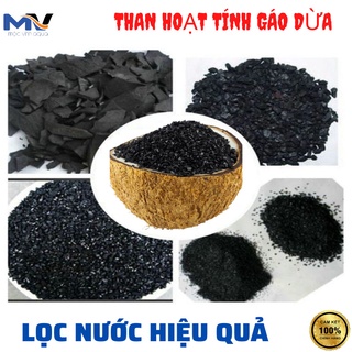 Than hoạt tính gáo dừa lọc nước,  khử clo, tạp chất, độc tố, làm sạch nước