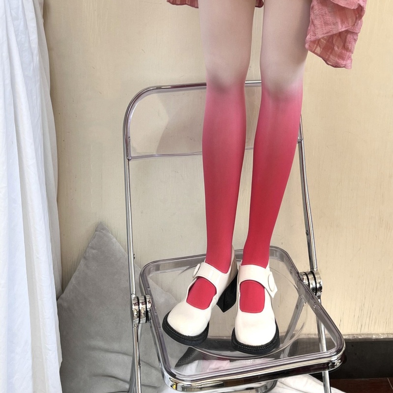 Xiangbao Quần Tất Màu Kẹo Sáng Gradient Tươi Sáng Phong Cách Gothic Lolita Cổ Điển Phù Hợp Cho Tiệc Đêm Đi Hộp Đêm Dành Cho