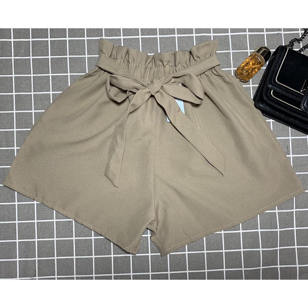 Quần Đùi Short Nữ Ống Rộng Kèm Nơ Siêu Xinh