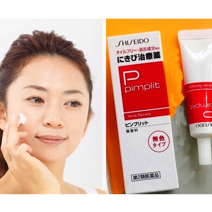 Kem Mụn Shiseido Pimplit Không Màu Nhật Bản15g (Chấm Trắng)