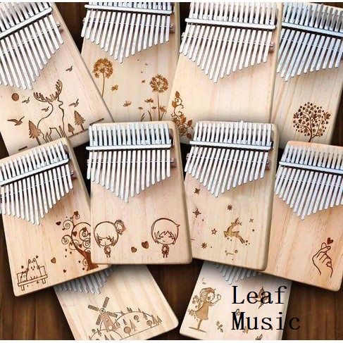 Đàn kalimba gỗ gecko Leaf Music- LM001S Hàng chính hãng