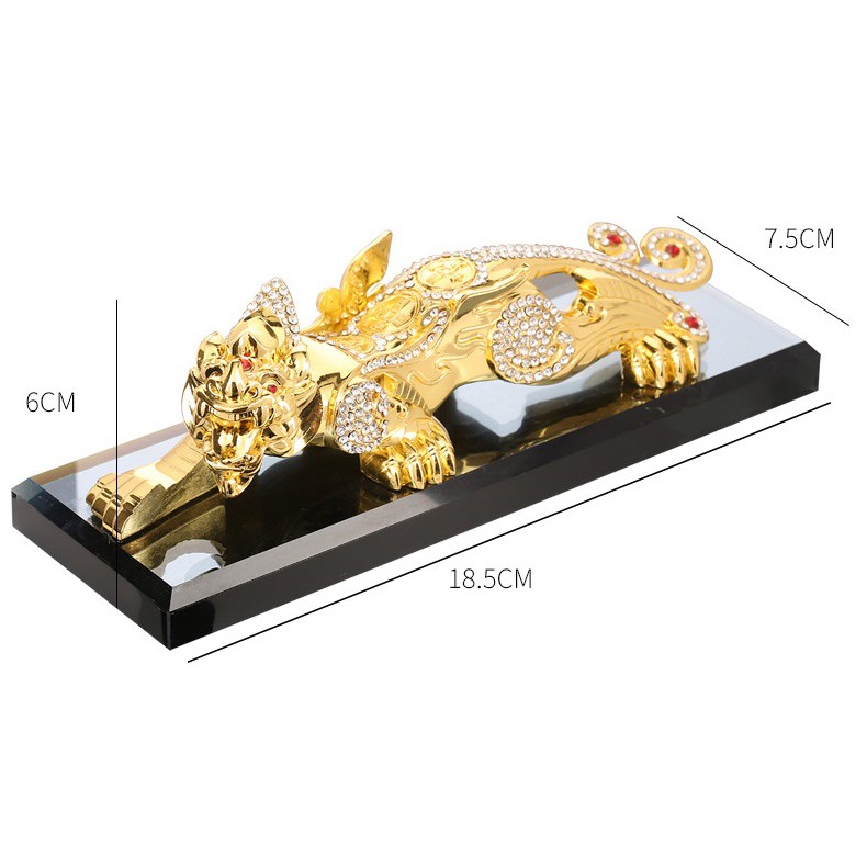 Nước hoa ô tô tượng tỳ hưu phong thủy trang trí taplo ô tô cao cấp