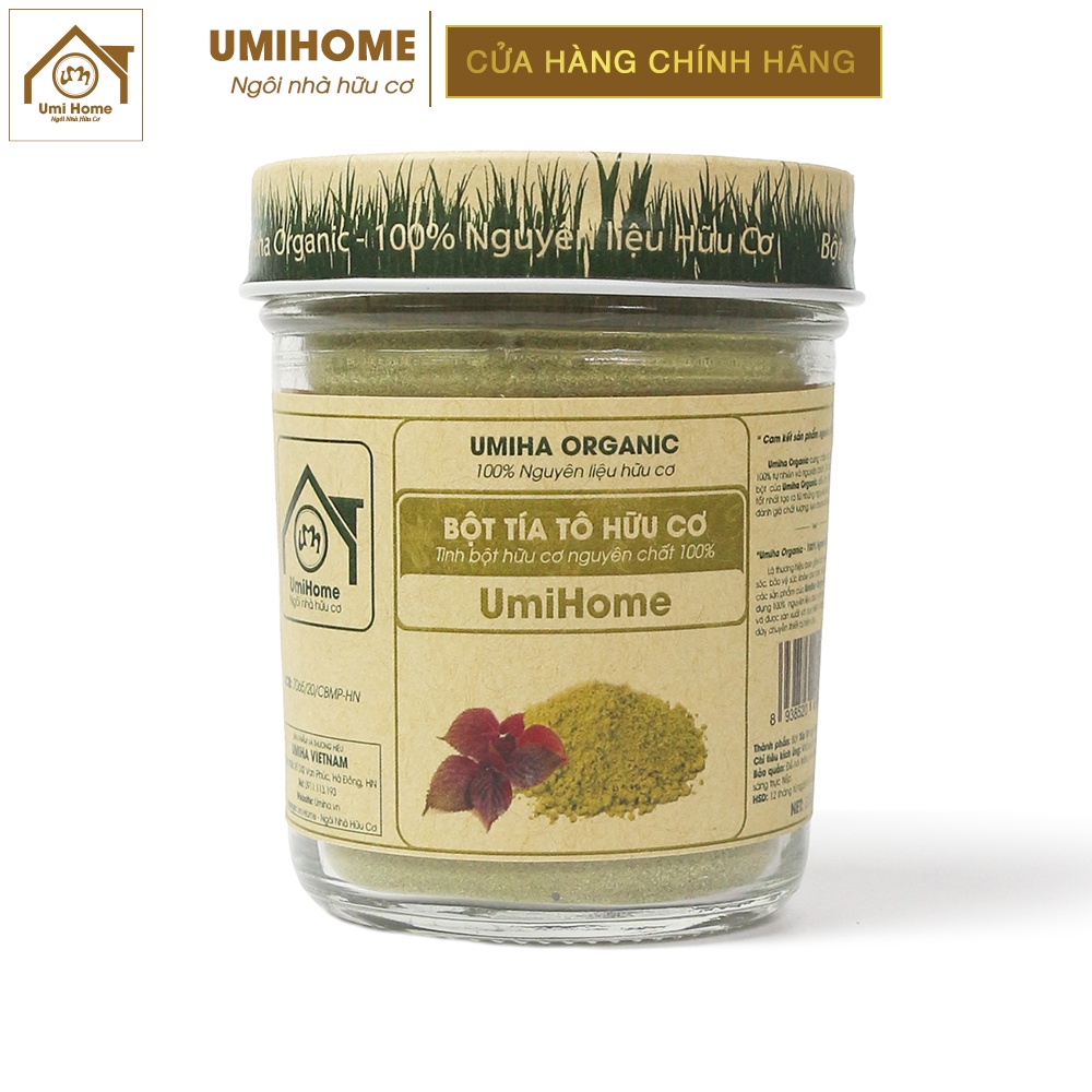 Bột Lá Tía Tô đắp mặt nạ UMIHOME nguyên chất | Perilla Powder 100% Organic 135G