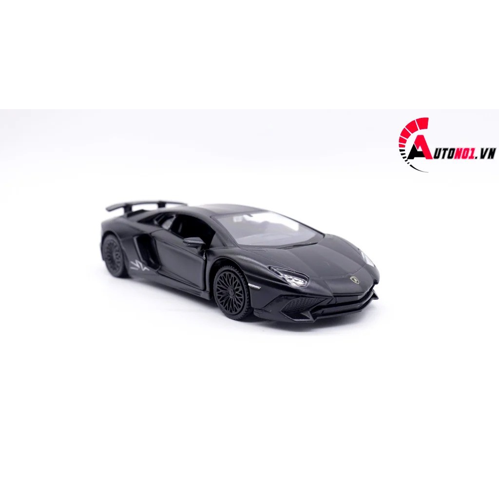 MÔ HÌNH XE LAMBORGHINI AVENTADOR LP750-4 SV COUPE BLACK 1:36 SCALE MODEL 7591