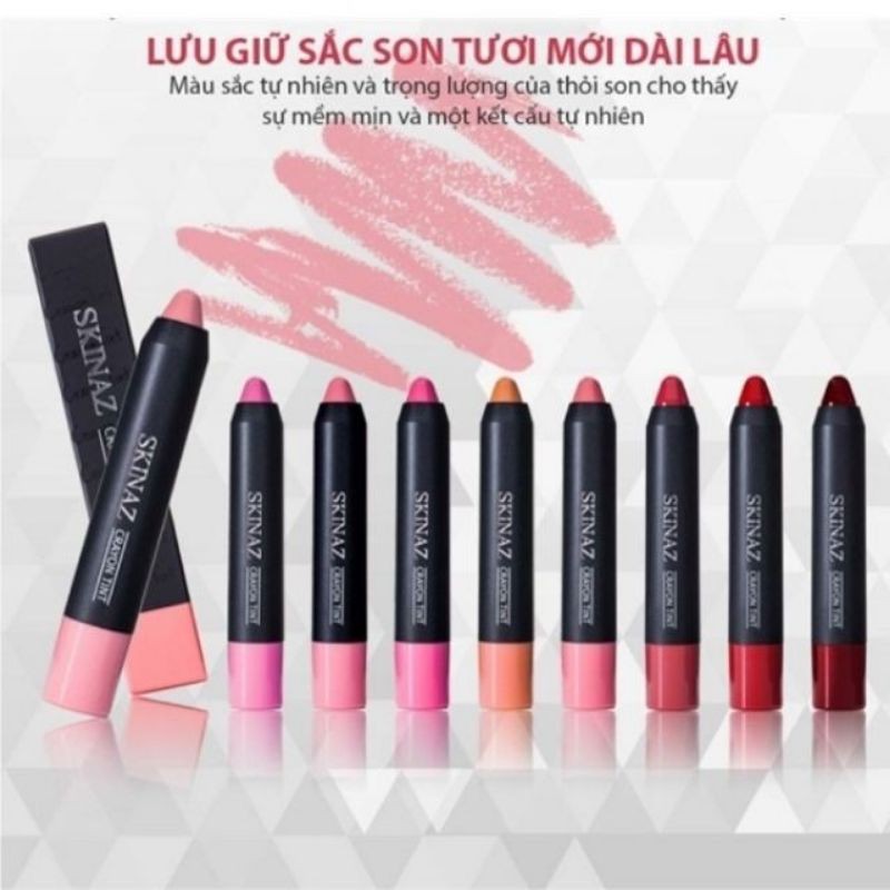 Son Môi Bút Chì Skinaz Crayon Tint Cao Cấp Hàn Quốc [chính hãng]