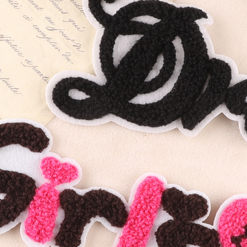 Miếng Dán Thêu Chữ Tiếng Anh Trang Trí Sổ Tay DIY