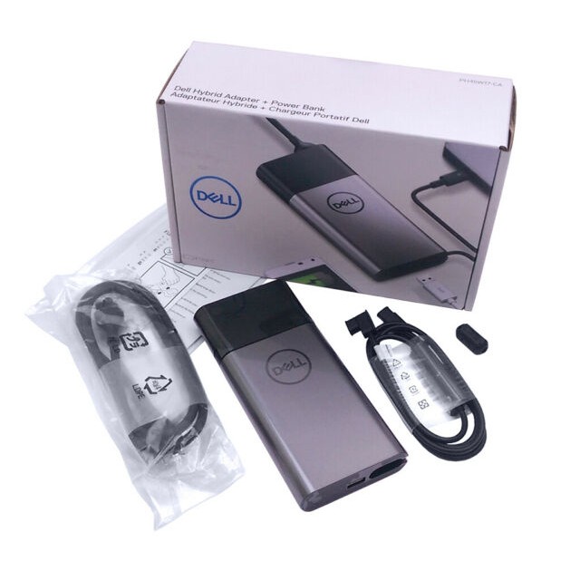 Sạc laptop Dell kèm pin dự phòng 12,800mAh