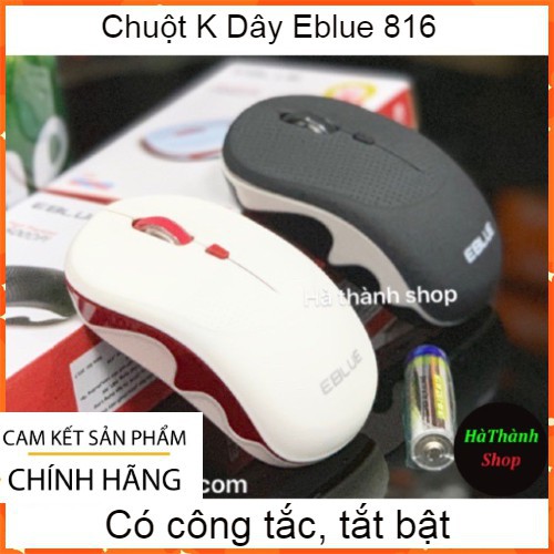 MOUSE KHÔNG DÂY EBLUE EMS 816B TẶNG KÈM PIN