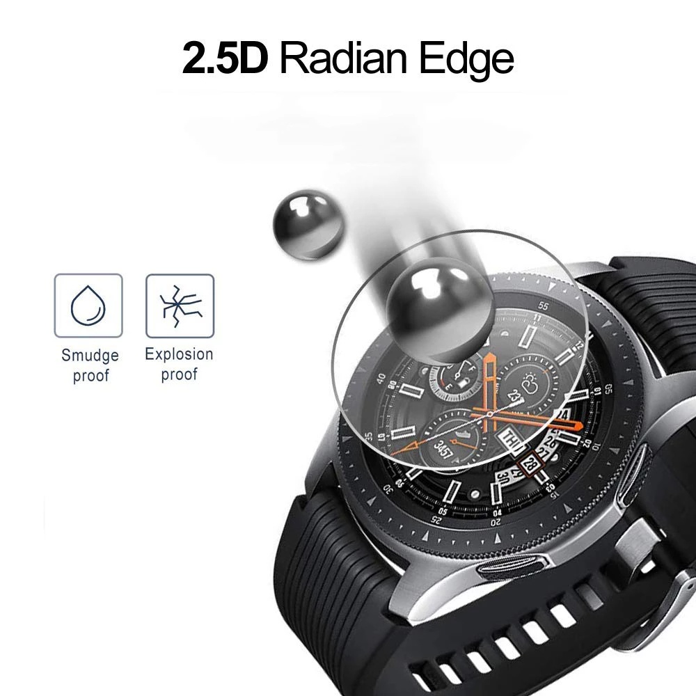 1 kính cường lực HD trong suốt bảo vệ màn hình đồng hồ Samsung Galaxy Watch 46mm 42mm