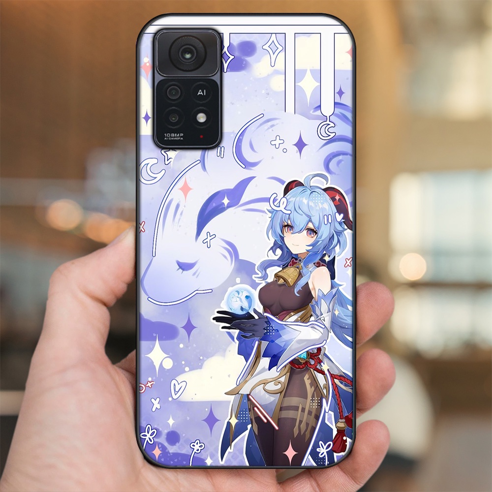 Ốp lưng Xiaomi Redmi Note 11 Pro 5G viền đen in hình Ganyu Genshin Impact