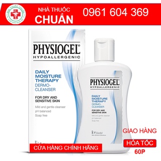 Physiogel sữa rửa mặt daily moisture therapy dermo dưỡng ẩm, phù hợp cho da khô và da nhạy cảm chính hãng lọ 150ml