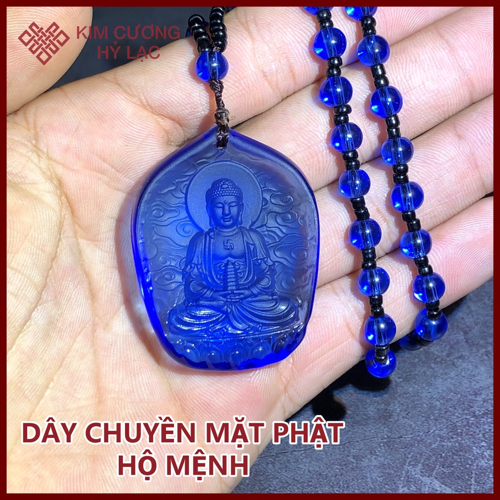 Dây Chuyền Mặt Phật  Đeo Cổ Lưu Ly